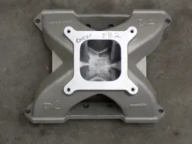 24502653 Gm Chevrolet Sbc Bowtie #24502653 Spider Design Aluminum Intake Manifold