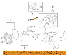 55588254 Gm Oem 17-22 Express 2500 Cooling Water Pump-thermostat Unit Stud