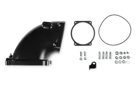 300-253bk Holley Universal Black Finish Billet Efi Throttle Body Intake Elbow