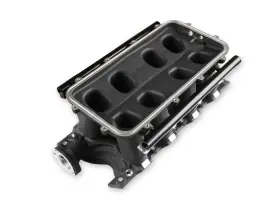 300-274bk Holley Efi 8.2 Inch Sbf Ford Hi-ram Manifold Base-black