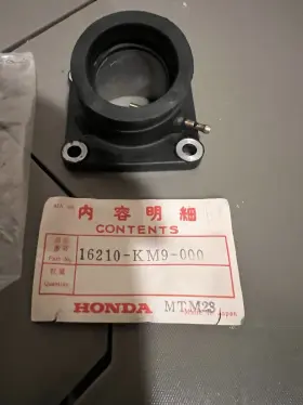 16210-km9-000 Honda 16210km9000 Ns400r Ns400 Intake Manifold Insulator Comp A Nos Genuine