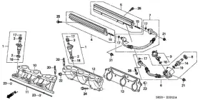 17050-p8f-a00 Honda Genuine Base Front Injector