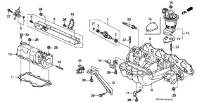 17110-paa-a00 Honda Genuine Manifold B In