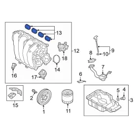 283132eaa0 Hyundai Oe For Elantra 2017-2020 Engine Intake Manifold Gasket