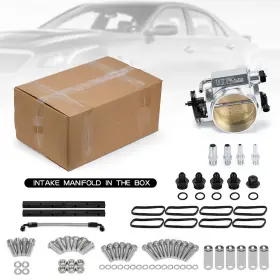 Le-im102 Leon High Profile 102mm Intake Manifold Throttle Body&fuel Rail For Ls1/ls2/ls3 5.3l