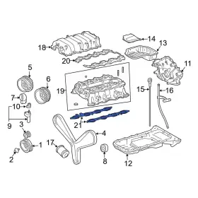1717150030 Lexus Oe For Gx470 2005-2009 Engine Intake Manifold Gasket