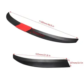 C102-039-blk Madhornets Universal 47.5 Inch Rear Trunk Lip Spoiler Wing Add-on #3