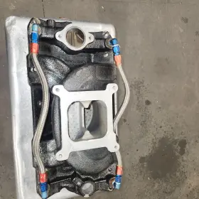 Tlm-1000 Mcfarland Hi Tech Torqlink Sbc Intake Rare