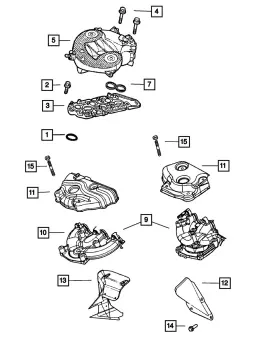 04792596ag Mopar Genuine Intake Manifold Plenum 4792596ag