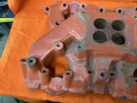 1637625-1 Mopar Chrysler 392 Hemi 4 Barrel Intake Manifold Fire Power Cast Iron #2
