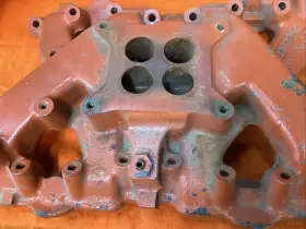 1637625-1 Mopar Chrysler 392 Hemi 4 Barrel Intake Manifold Fire Power Cast Iron #3