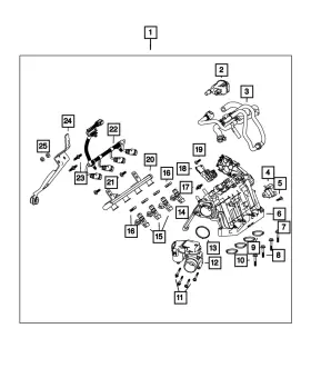 4892937an Mopar Genuine Intake Manifold