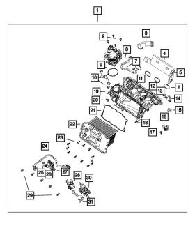 5106348ad Mopar Genuine Intake Manifold