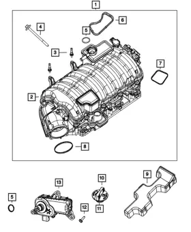 53022322aa Mopar New Genuine Seal Short Runner Valve Actuator 2009-2022 Oe