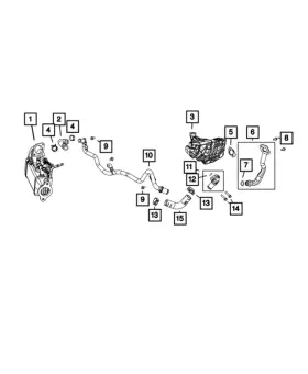 68147612aa Mopar New Genuine Bolt Hex Flange Head Oe