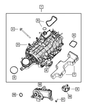 68170550ac Mopar Genuine Engine Intake Manifold Kit