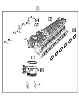 68442672ah Mopar Genuine Intake Manifold