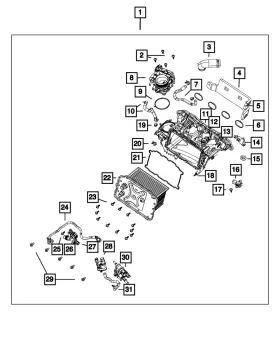 68605921aa Mopar Genuine Intake Manifold