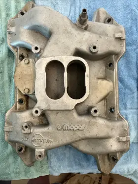P4532061 Mopar Performance Aluminum 383 400 Chrysler Dual Plane Intake Manifold