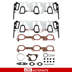 A-rug0080seng New Aftermarket Fits 96-05 Chevrolet Buick Pontiac 3.1l 3.4l Manifold Gaskets With Seals Vin E J