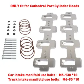 551316 Oe Quality For Lsa Cathedral Port Heads Rectangle Intake Manifold Adapters Brand New