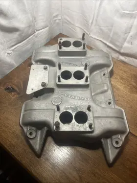 5196 Offenhauser Ford 390/400 Aluminum Tri Barrel Intake Part #5196