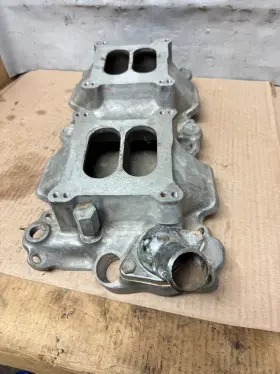 5694 Offenhauser Sbc Chevy 350 360 Degree Dual Quad High-rise Intake Manifolds #2