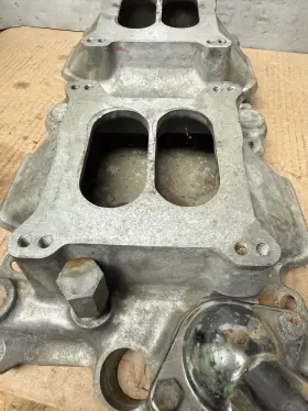 5694 Offenhauser Sbc Chevy 350 360 Degree Dual Quad High-rise Intake Manifolds #3