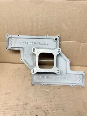 327-400 Offenhauser 5901 Chevrolet Sbc Low Profile 1x4 Single Cross Ram Intake