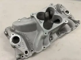 6105 Offenhauser Bbc Super Sonic Intake Manifold 9.8 Inch Deck 4500 Carb Pad New