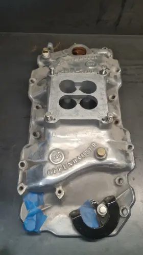 5766 Offenhauser Intake Manifolds Vintage 360 Deg Bbc Aluminum Manifold Rect Port Chevy