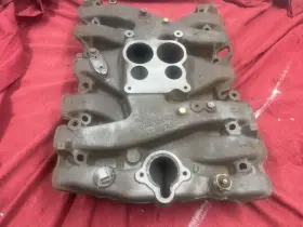 410448 Oldsmobile 4bbl 455 Intake Manifold #410448 Cast Iron Oem Dual Plane #2