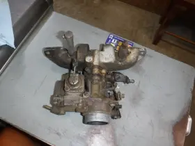 2888333 Opel Kadett Inlet Manifold Original #2888333 With Carburator Used