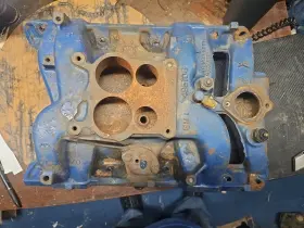 495106 Pontiac 4 Barrel Intake 350 400 455 Cast Iron Date G203. 1974