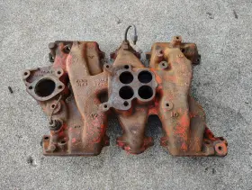 521571 Pontiac 1955 1956 Chieftan Starchief 316 287 Oem 4 Bbl. Intake Manifold