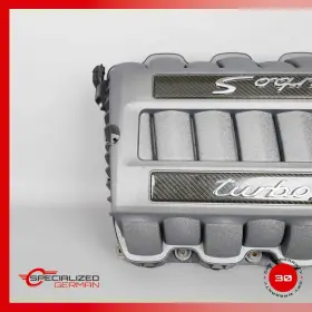 94811001676 Porsche 11-18 958 Cayenne 970 Panamera Turbo S Intake Manifold Carbon Fiber Oem #3