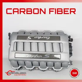 94811001676 Porsche 11-18 958 Cayenne 970 Panamera Turbo S Intake Manifold Carbon Fiber Oem