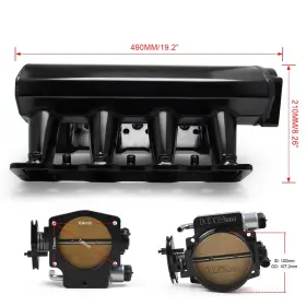 Im-1002a-bk-cs Poseng Intake Manifold Compatible With Chevy 4.8 5.3 6.0 6.2 Ls Ls1 Ls2 Ls6 #3