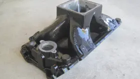 206-jr-90 Pro-filer Sniper Black Bbc 4500 Flange Intake Manifold Std Deck