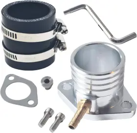 Amqz-bd11706 Qaskehkt Racing Intake Pipe Inlet Manifold Adapter Kit For Predator 301cc 420cc Silver