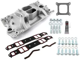 1-147-001k Speedmaster Lowrise Intake Manifold Kit 1957-1995 Small Block Chevy 3