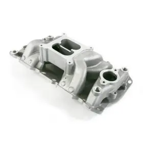 82026 Top Street Performance Ghwt 57-95 Sbc Air Gap Intake Satin Dual Plane