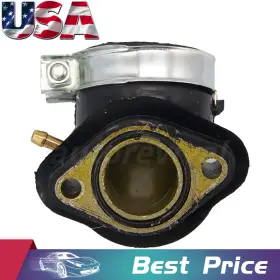 Topgear2020-1 613781117357 Carburetor Intake Manifold Inlet Pipe For Gy6 110cc 125cc Gas Moped Scooter Bike