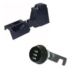 040-01 Tuffy Series Ii Black Full Security Console With Combo 3-digit Lock For 97-00 Jeep Tj