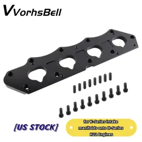 Ecg011-bk-3 Vvorhsbell Black Intake Manifold Adapter For Honda Acura H To K Series H2k K2h Pro