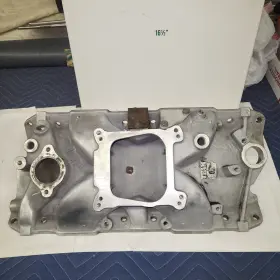 5miosw0000 Weiand Used Team G Single Plane Aluminum Intake Manifold Sbc V8 327 350 400