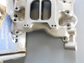7263 Weiand Dodge Mopar Chrysler 392 Hemi 2x4 Aluminum Intake Rare #3