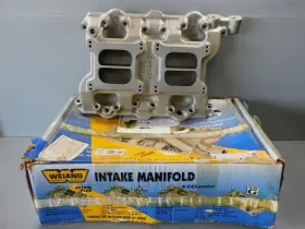 7263 Weiand Dodge Mopar Chrysler 392 Hemi 2x4 Aluminum Intake Rare