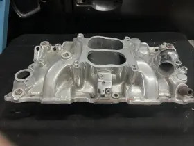 Weiand 8126p Sb Chevy 1987-95 Warrior Intake Dual Plane And Flange 1500-6500rpm