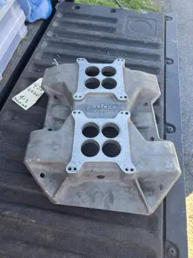 Wc2q Weiand Rare Dual-quad 2x4 Mopar 413 426 Wedge Intake Manifold Say Why And